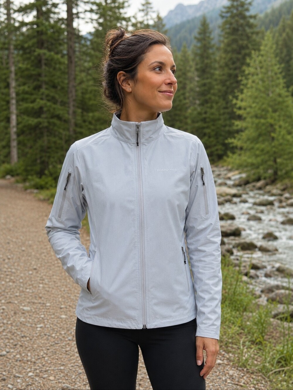 Patagonia Women's Light Flyer gore-tex Rain Jacket Size L